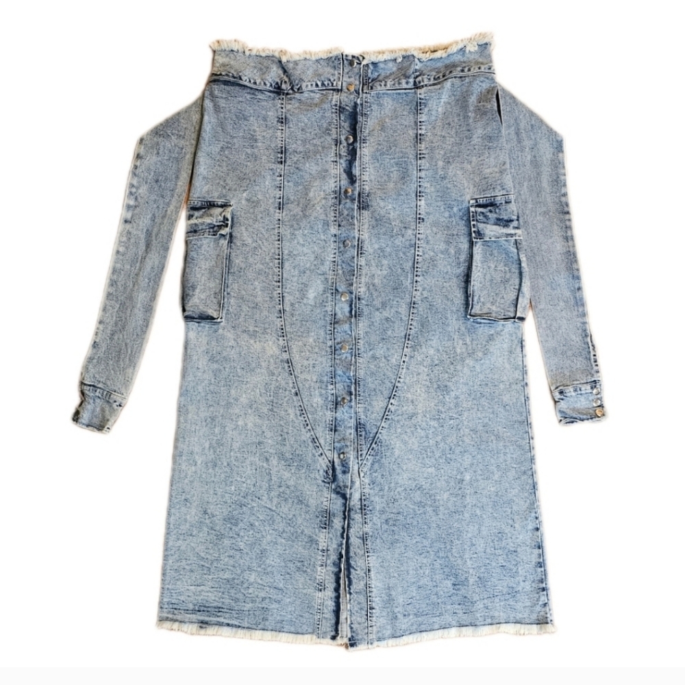 SPOON JEANS DENIM SHIRT SKIRT